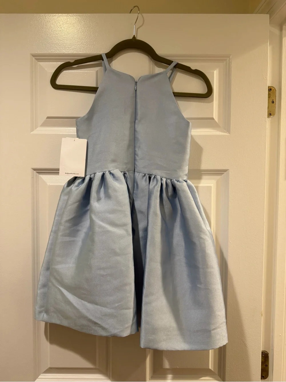 Girls Badgley Mischka Dress with Cream Center Panel